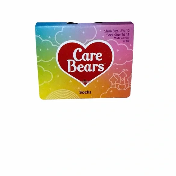 Care Bears Gray and Pink Fun Socks - Picture 2 of 4